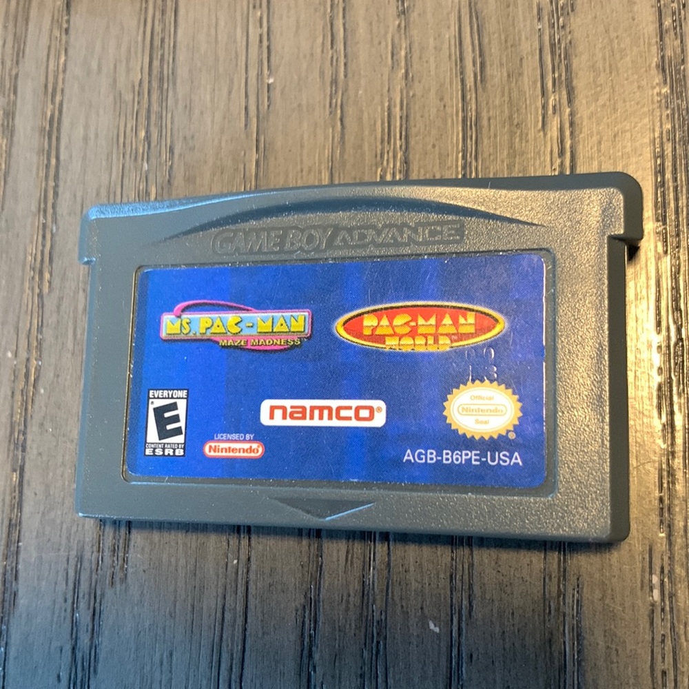Nintendo Gameboy Advance GBA - PAC Man World and Ms pac Man Maze Madness